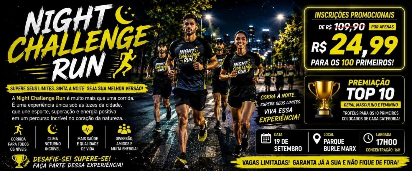 Capa do evento Night Challenge Run